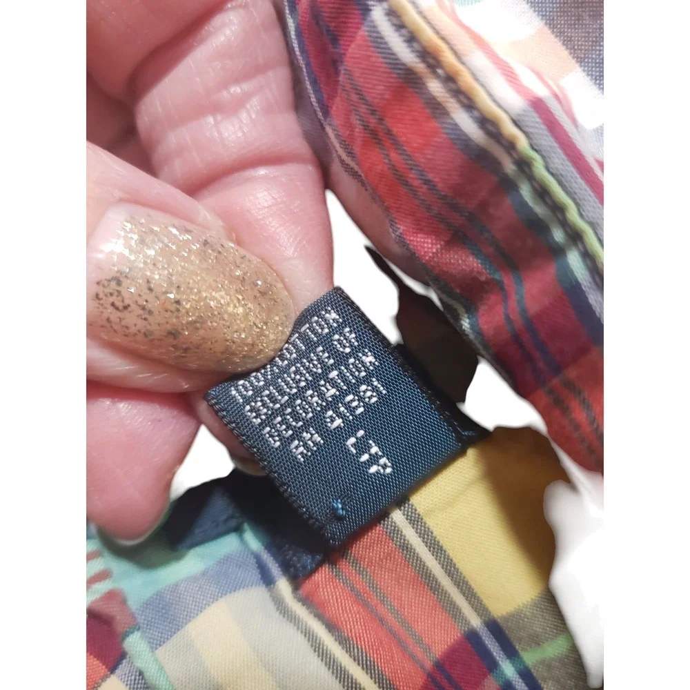 Ralph Lauren Button Up Long Sleeve Shirt Mens Multicolor‎ S Plaid Classic Fit